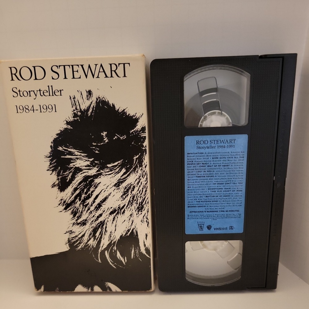 Rod Stewart Storyteller 1984-1991 VHS 1991 Warner Home Video Jeff Beck 38255-3